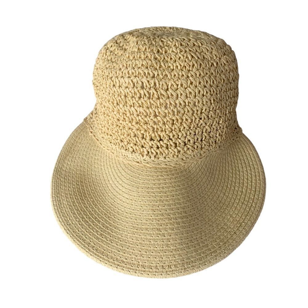 Straw Visor Sun Hat - Picture 4 of 7